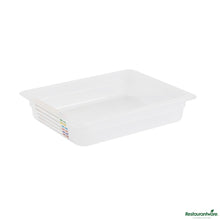 Wholesale Restaurantware Rectangle White Polypropylene Half Size Food Pan - 12.7" X 10.4" X 2.6"- Bulk