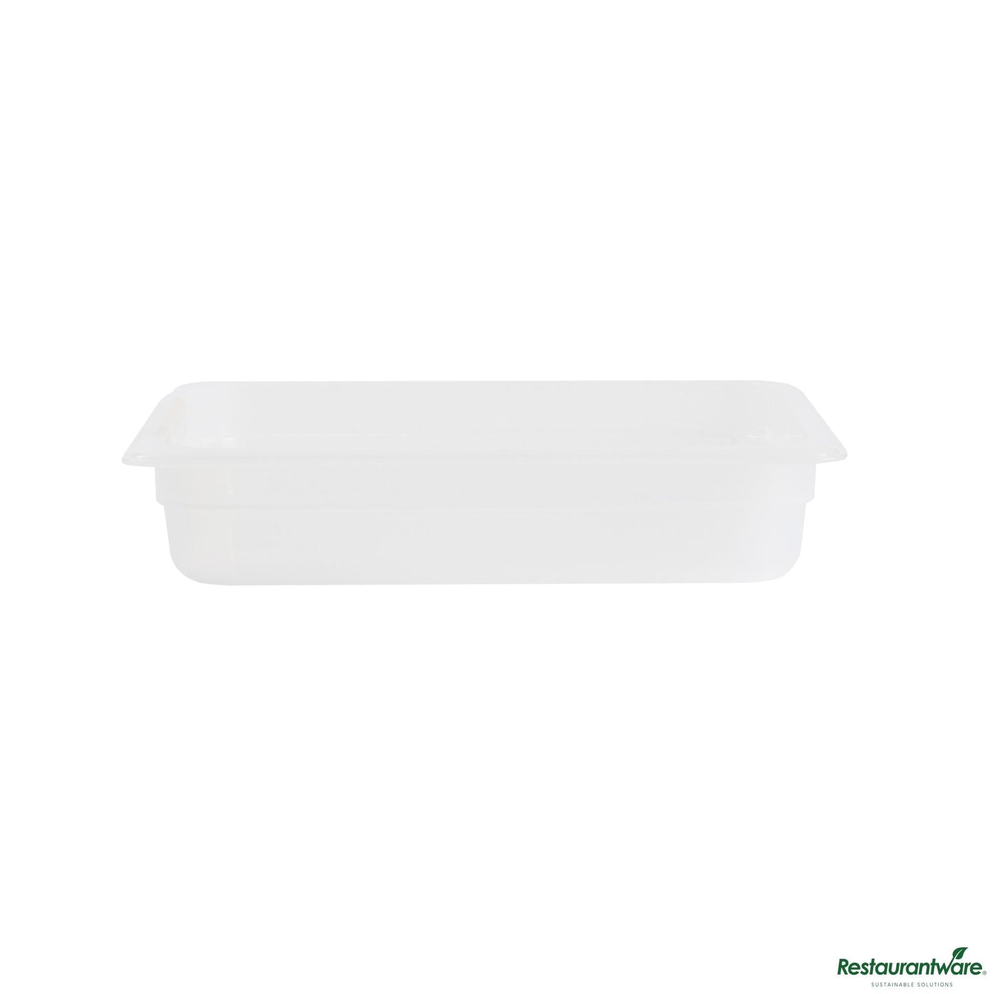 Wholesale Restaurantware Rectangle White Polypropylene Half Size Food Pan - 12.7" X 10.4" X 2.6"- Bulk