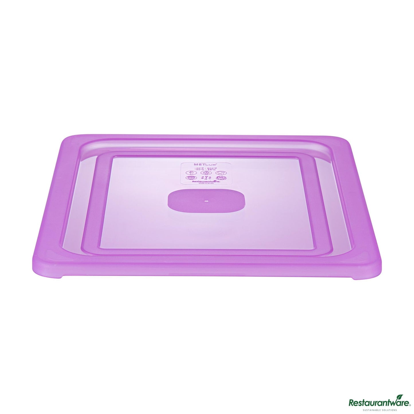 Wholesale Restaurantware Purple Allergen-Free Polypropylene Lid - Fits Half Size Pan - 12.8" X 10.5" X 0.5"- Bulk
