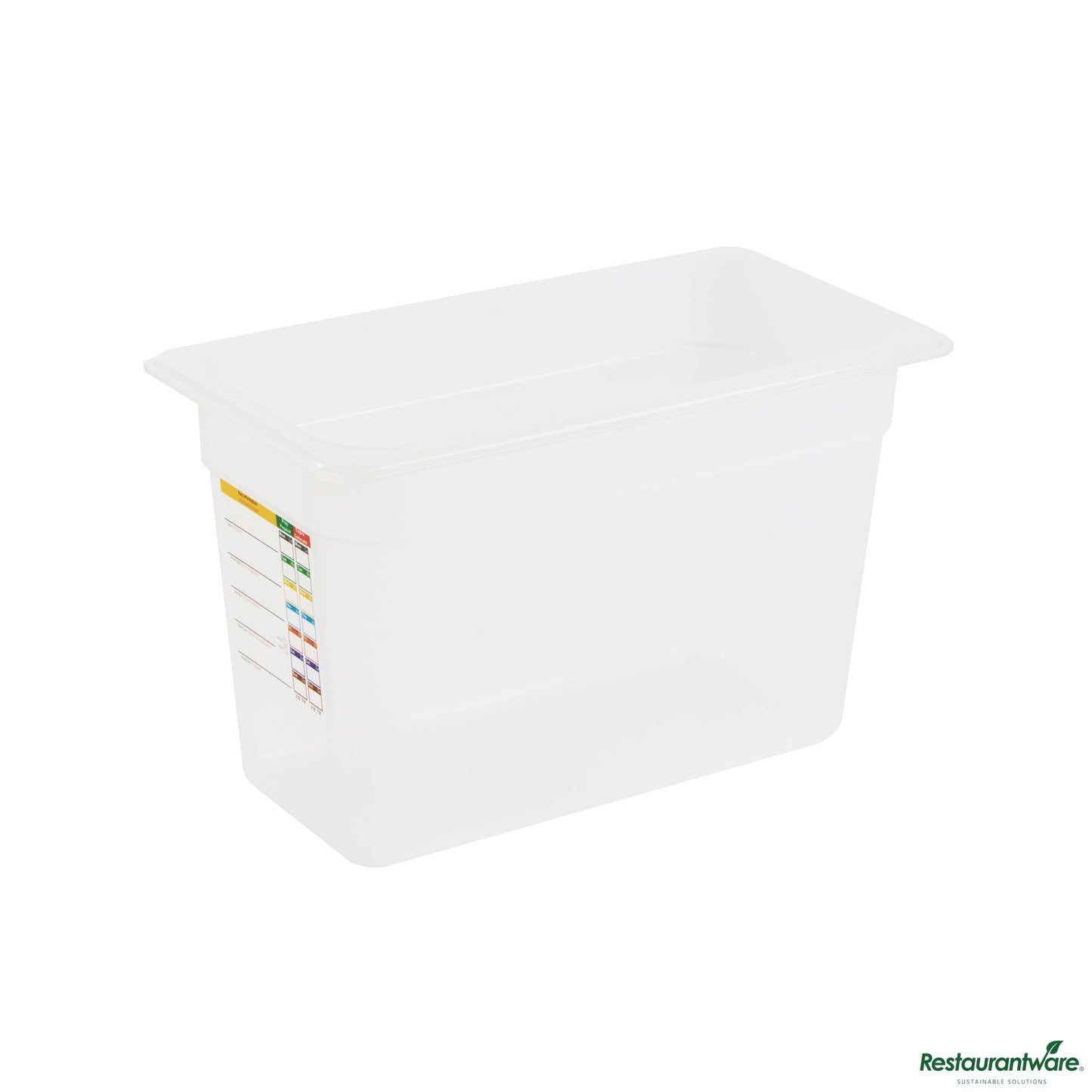 Wholesale Restaurantware Rectangle White Polypropylene 1/3 Size Food Pan - 12.7" X 6.9" X 7.9"- Bulk