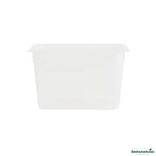 Wholesale Restaurantware Rectangle White Polypropylene 1/3 Size Food Pan - 12.7" X 6.9" X 7.9"- Bulk