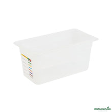 Wholesale Restaurantware Rectangle White Polypropylene 1/3 Size Food Pan - 12.7" X 6.9" X 5.9"- Bulk