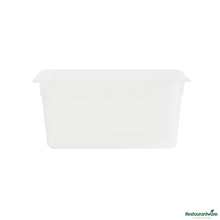 Wholesale Restaurantware Rectangle White Polypropylene 1/3 Size Food Pan - 12.7" X 6.9" X 5.9"- Bulk