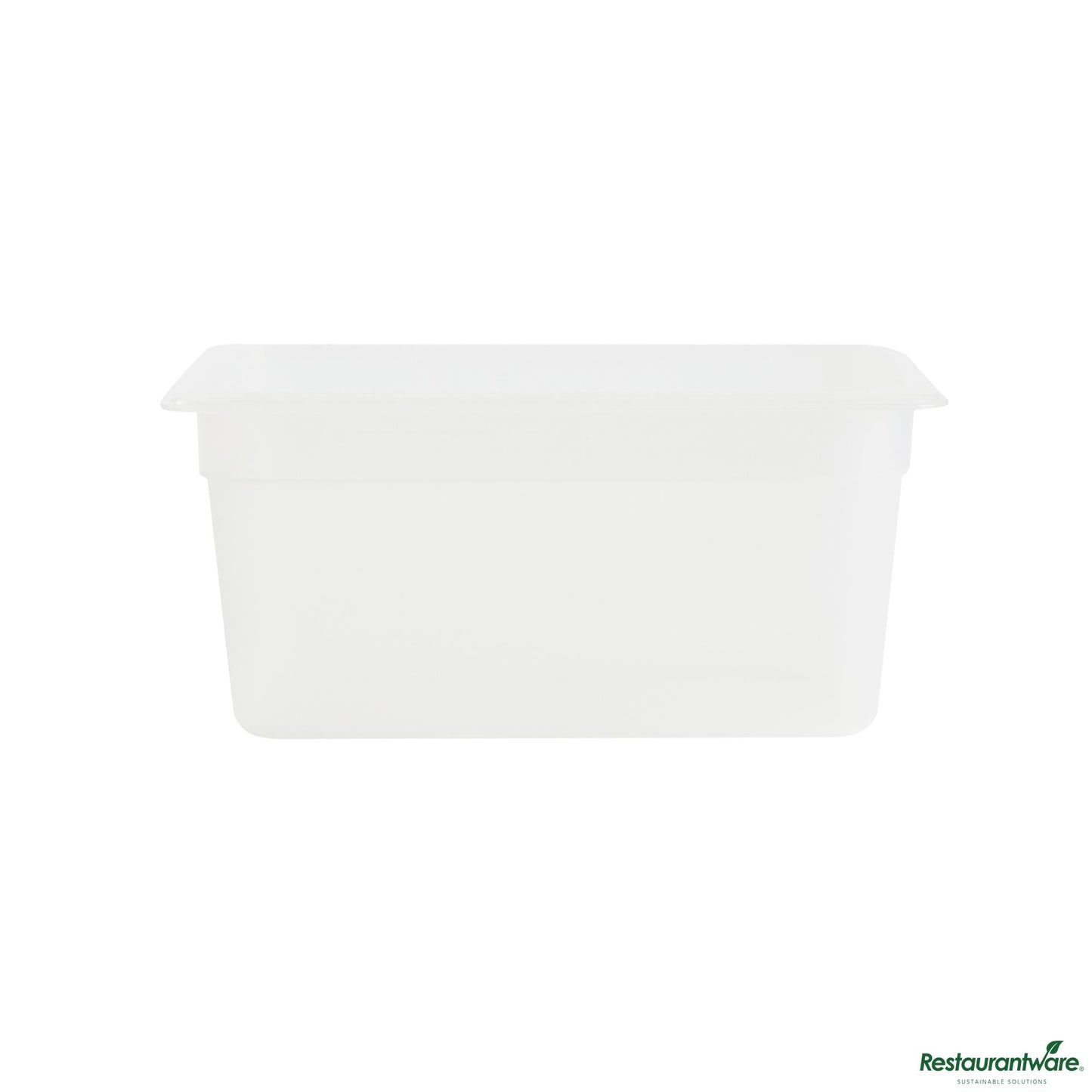 Wholesale Restaurantware Rectangle White Polypropylene 1/3 Size Food Pan - 12.7" X 6.9" X 5.9"- Bulk