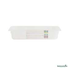 Wholesale Restaurantware Rectangle White Polypropylene 1/3 Size Food Pan - 12.7" X 6.9" X 2.6"- Bulk