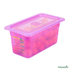 Wholesale Restaurantware Purple Allergen-Free Polypropylene Lid - Fits 1/3 Size Food Pan - 12.7" X 7" X 0.5"- Bulk