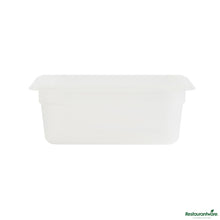 Wholesale Restaurantware Rectangle White Polypropylene 1/4 Size Food Pan - 10.4" X 6.3" X 3.9"- Bulk