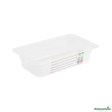 Wholesale Restaurantware Rectangle White Polypropylene 1/4 Size Food Pan - 10.4" X 6.3" X 2.6"- Bulk