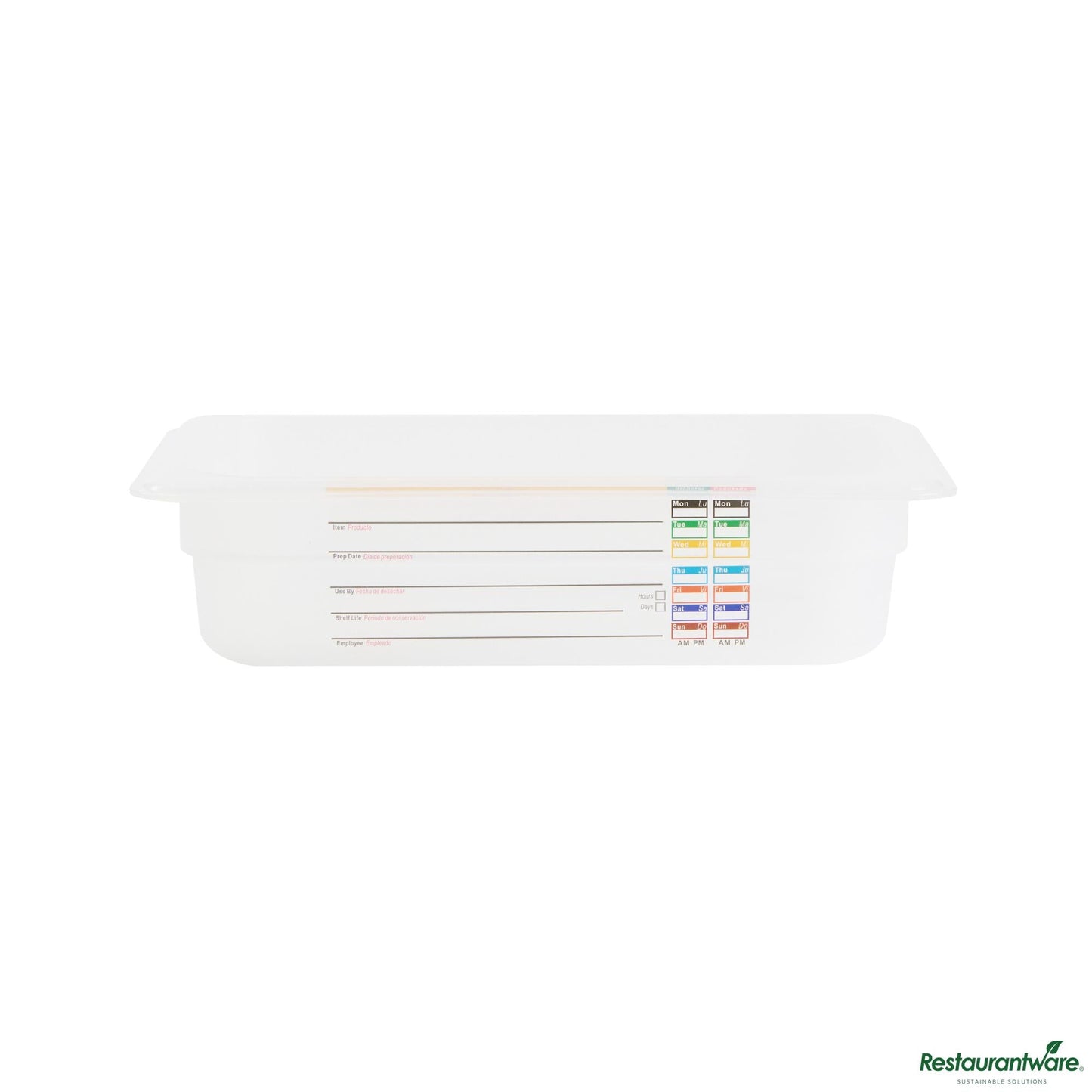 Wholesale Restaurantware Rectangle White Polypropylene 1/4 Size Food Pan - 10.4" X 6.3" X 2.6"- Bulk