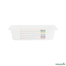 Wholesale Restaurantware Rectangle White Polypropylene 1/4 Size Food Pan - 10.4" X 6.3" X 2.6"- Bulk