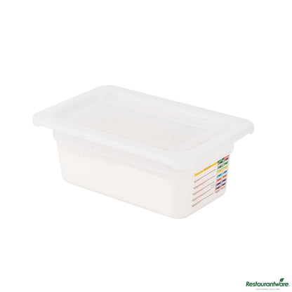 Wholesale Restaurantware Rectangle Clear Polypropylene Lid - Fits 1/4 Size Food Pan - 10.6" X 6.5" X 0.4"- Bulk