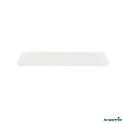 Wholesale Restaurantware Rectangle Clear Polypropylene Lid - Fits 1/4 Size Food Pan - 10.6" X 6.5" X 0.4"- Bulk