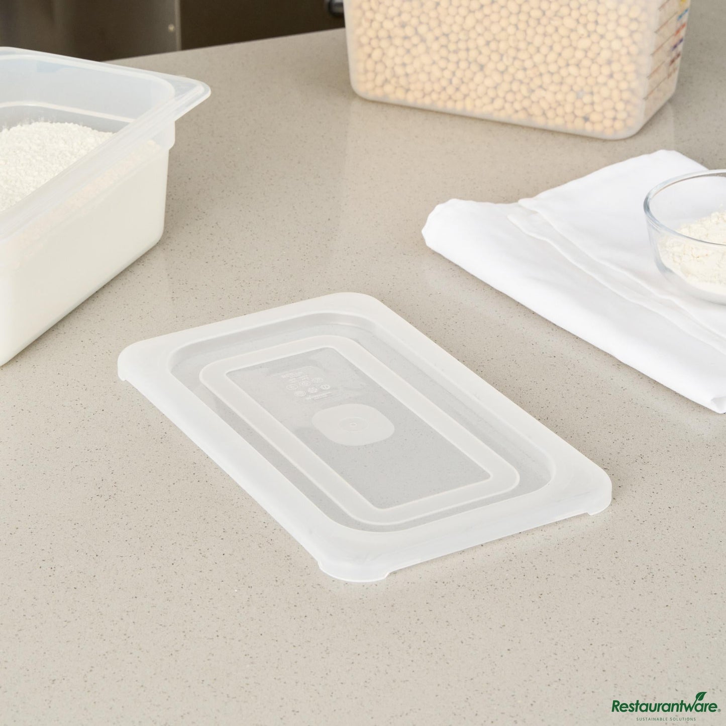 Wholesale Restaurantware Rectangle Clear Polypropylene Lid - Fits 1/4 Size Food Pan - 10.6" X 6.5" X 0.4"- Bulk