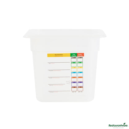 Wholesale Restaurantware Rectangle White Polypropylene 1/9 Size Food Pan - 6.9" X 4.3" X 5.9"- Bulk