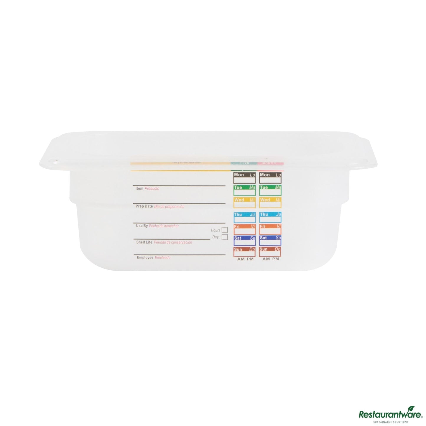 Wholesale Restaurantware Rectangle White Polypropylene 1/9 Size Food Pan - 6.9" X 4.3" X 2.6"- Bulk