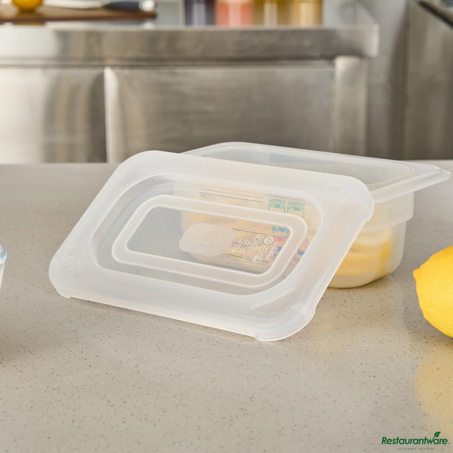 Wholesale Restaurantware Rectangle Clear Polypropylene Lid - Fits 1/9 Size Food Pan - 7.1" X 4.4" X 0.4"- Bulk