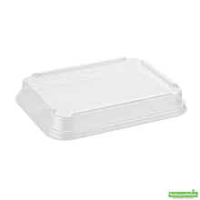 Wholesale Restaurantware Rectangle Clear Plastic Lid - Fits 44 Oz Serving Container - 7.8" X 5.9" X 1.3"- Bulk