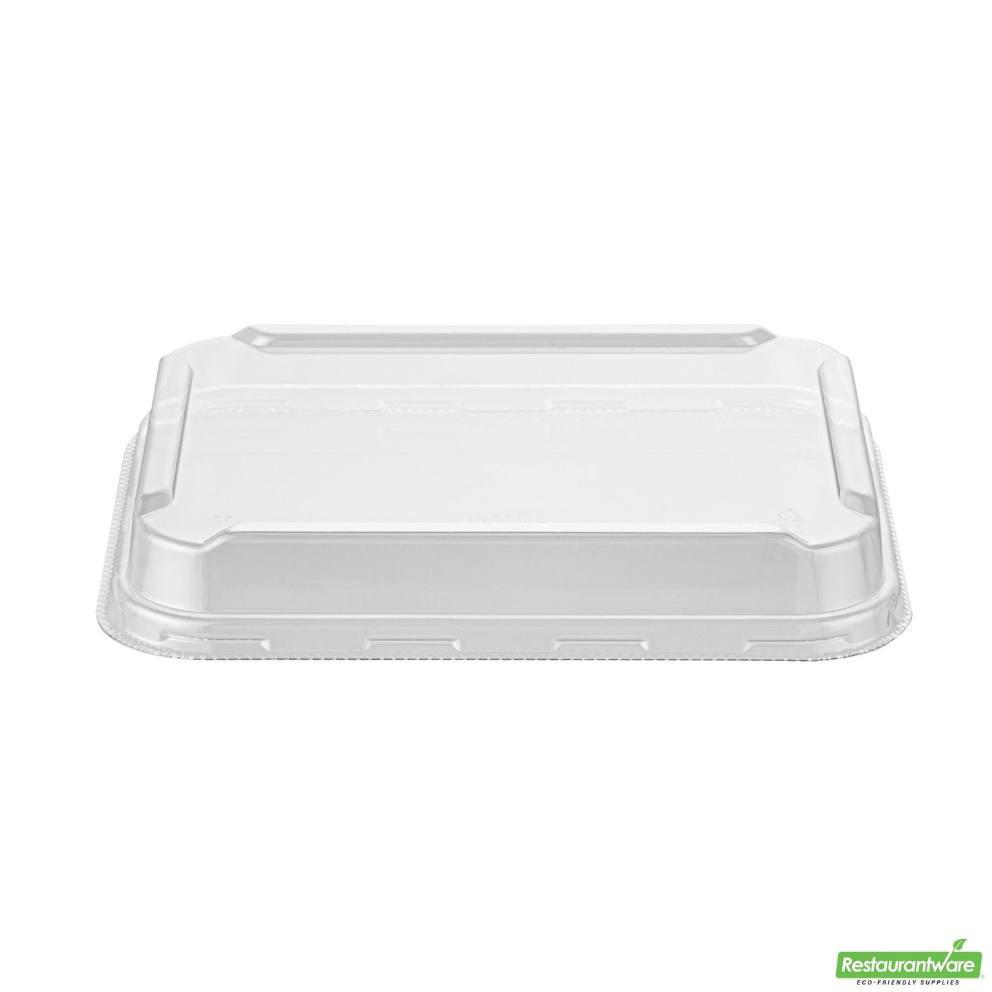 Wholesale Restaurantware Rectangle Clear Plastic Lid - Fits 44 Oz Serving Container - 7.8" X 5.9" X 1.3"- Bulk