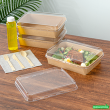 Wholesale Restaurantware Rectangle Clear Plastic Lid - Fits 78 Oz Serving Container - 10.2" X 7.8" X 1.3"- Bulk