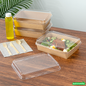 Wholesale Restaurantware Rectangle Clear Plastic Lid - Fits 78 Oz Serving Container - 10.2" X 7.8" X 1.3"- Bulk