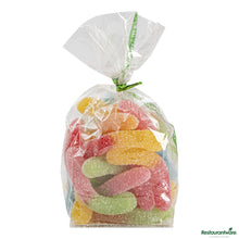 Wholesale Restaurantware Basic Nature Clear Plastic Gusset Bag - Compostable, Heat Sealable - 2" X 1.5" X 5"- Bulk