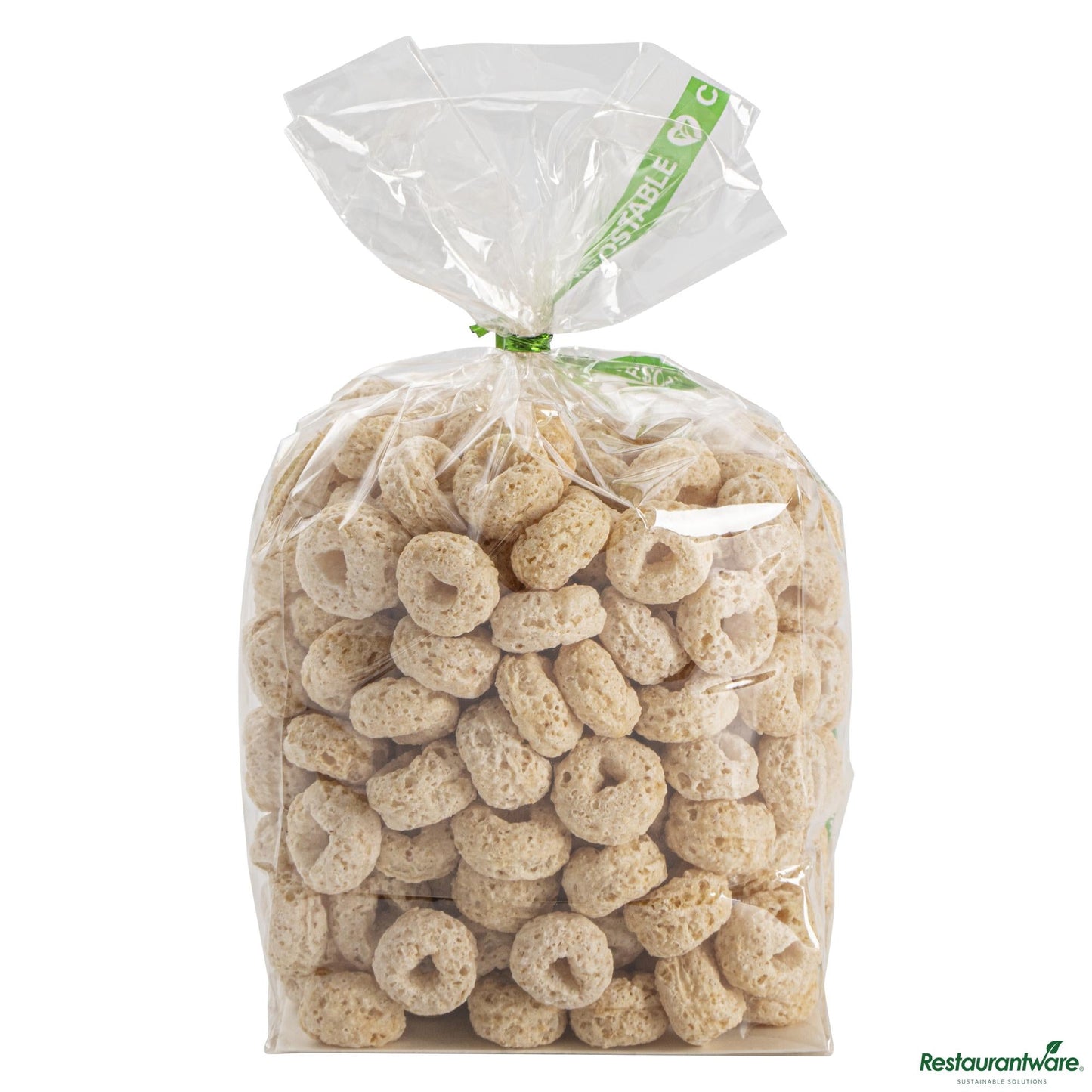 Wholesale Restaurantware Basic Nature Clear Plastic Gusset Bag - Compostable, Heat Sealable - 3" X 2" X 6.5"- Bulk