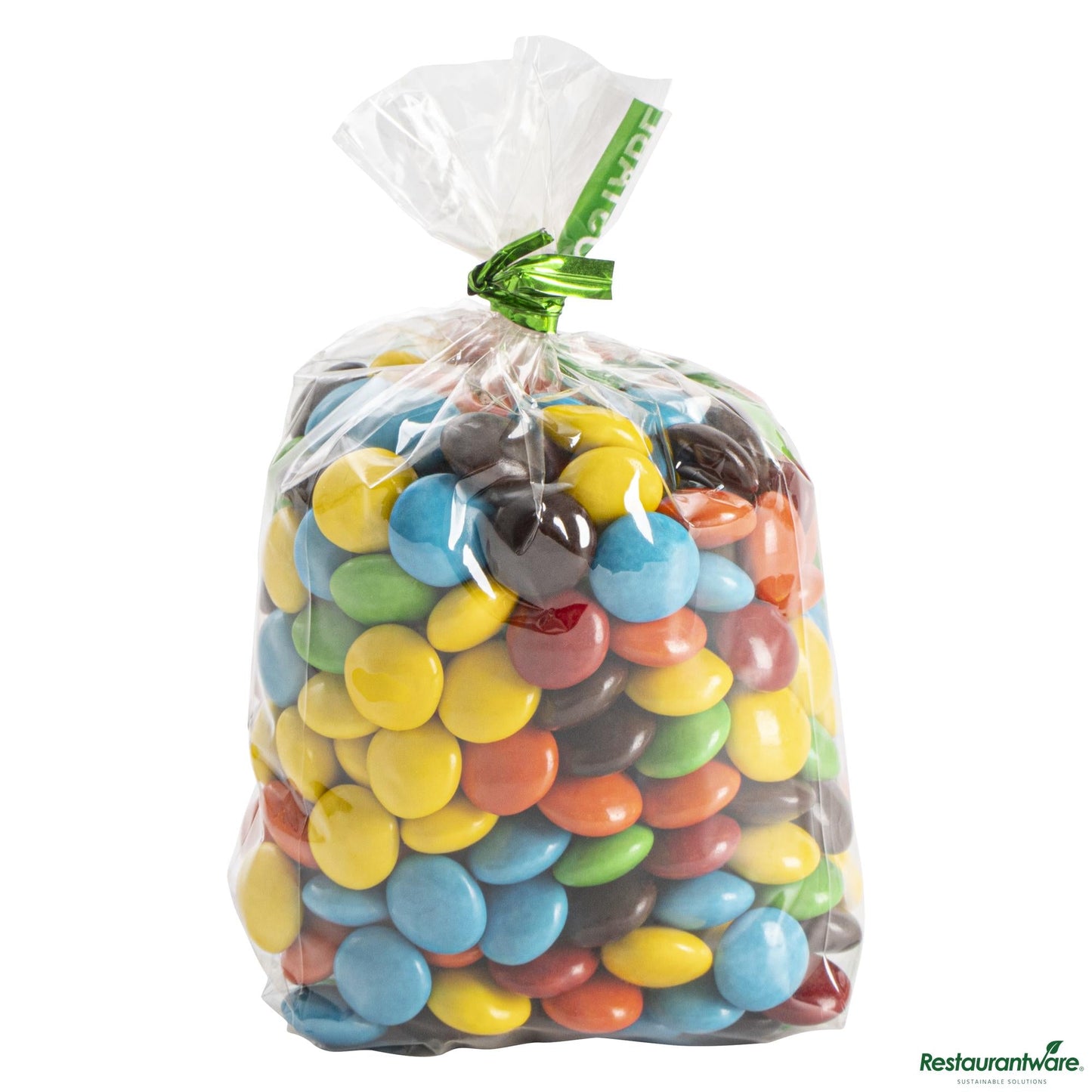 Wholesale Restaurantware Basic Nature Clear Plastic Gusset Bag - Compostable, Heat Sealable - 2" X 1" X 5"- Bulk