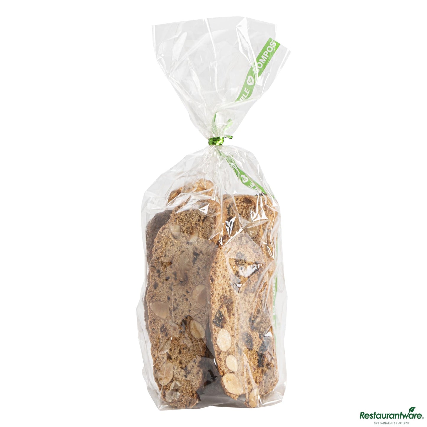 Wholesale Restaurantware Basic Nature Clear Plastic Gusset Bag - Compostable, Heat Sealable - 2.5" X 2" X 9.8"- Bulk