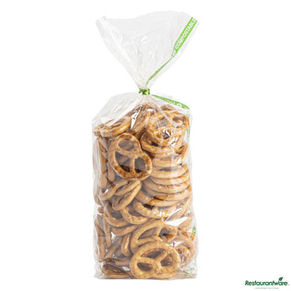 Wholesale Restaurantware Basic Nature Clear Plastic Gusset Bag - Compostable, Heat Sealable - 3.8" X 1.3" X 12"- Bulk