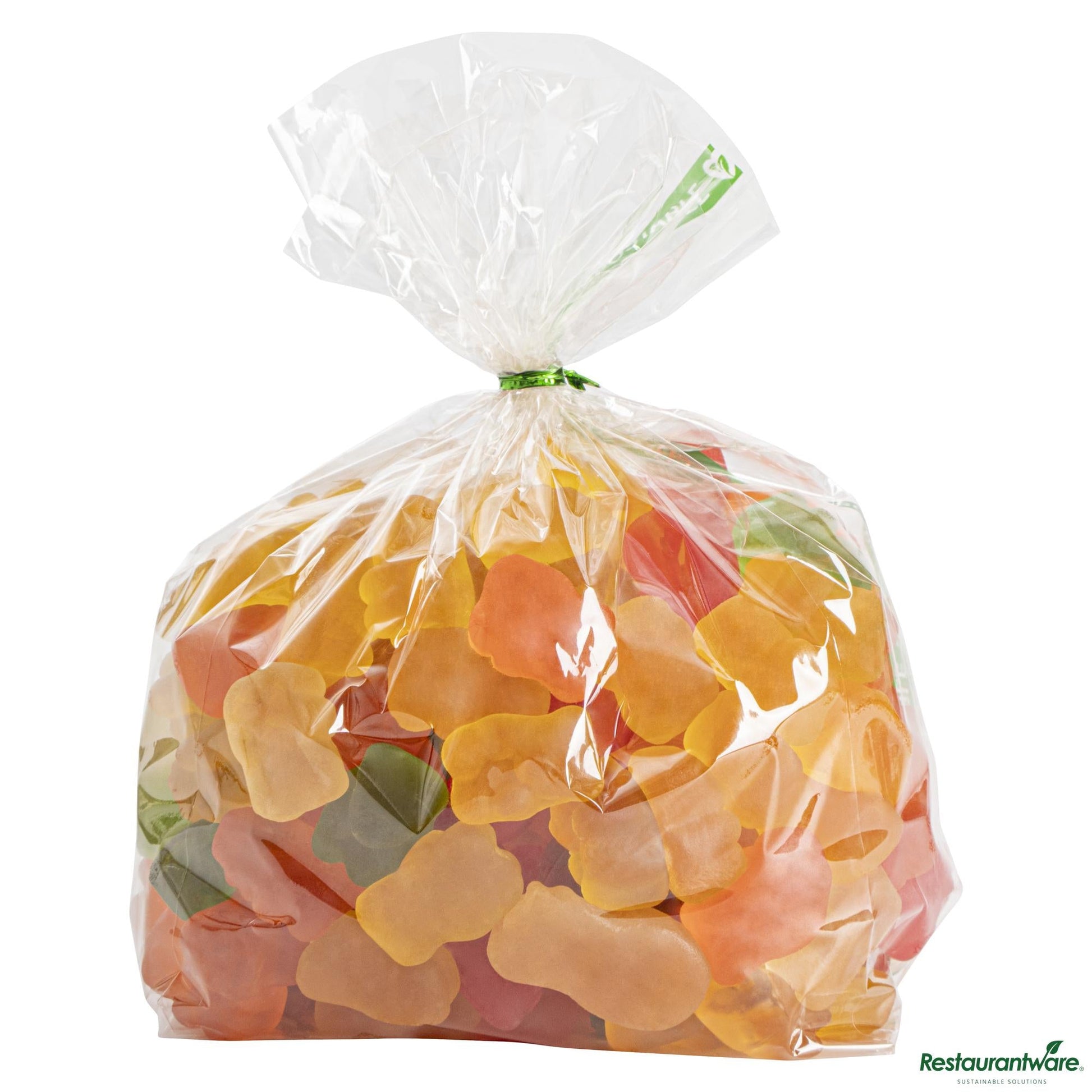 Wholesale Restaurantware Basic Nature Clear Plastic Gusset Bag - Compostable, Heat Sealable - 4" X 2.3" X 8.1"- Bulk
