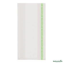 Wholesale Restaurantware Basic Nature Clear Plastic Gusset Bag - Compostable, Heat Sealable - 4" X 2.3" X 8.1"- Bulk
