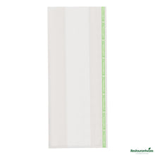 Wholesale Restaurantware Basic Nature Clear Plastic Gusset Bag - Compostable, Heat Sealable - 5" X 3" X 12"- Bulk