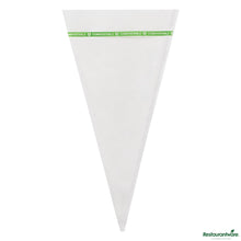 Wholesale Restaurantware Basic Nature Clear Plastic Cone Bag - Compostable, High Clarity - 12" X 6" X 0.01"- Bulk