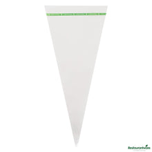 Wholesale Restaurantware Basic Nature Clear Plastic Cone Bag - Compostable, High Clarity - 17" X 7.5" X 0.01"- Bulk