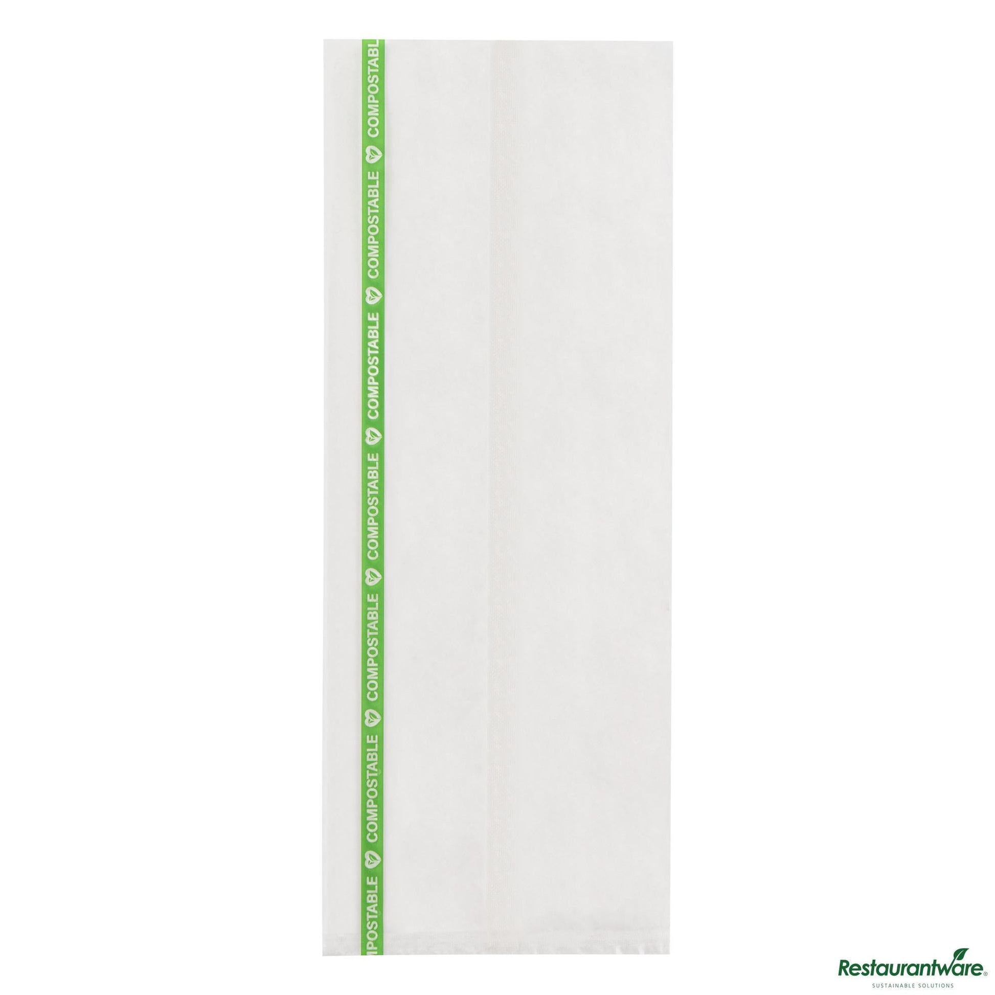 Wholesale Restaurantware Clear Plastic Bag - No Flap, Home Compostable, High Clarity - 10" X 3.8" X 0.01"- Bulk