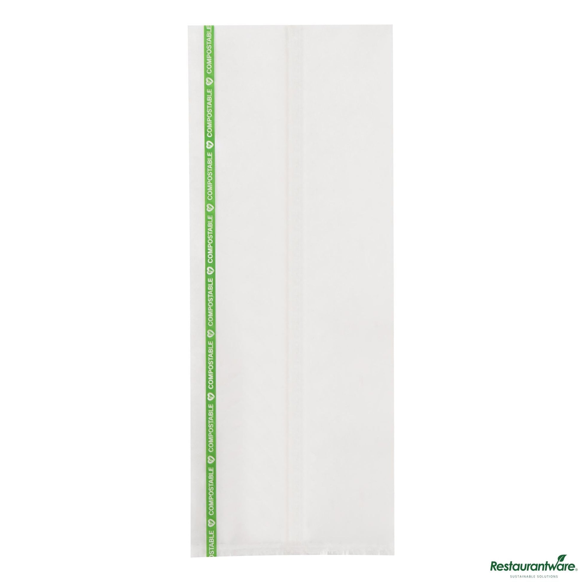 Wholesale Restaurantware Clear Plastic Bag - No Flap, Home Compostable, High Clarity - 13" X 5" X 0.01"- Bulk