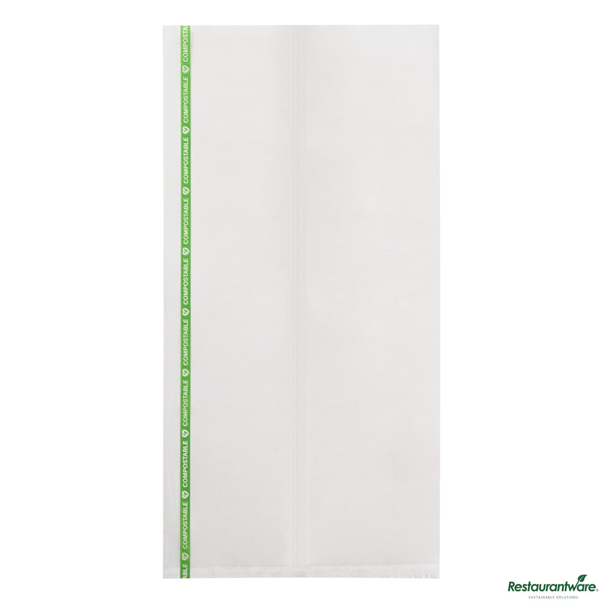 Wholesale Restaurantware Clear Plastic Bag - No Flap, Home Compostable, High Clarity - 14" X 7" X 0.01"- Bulk