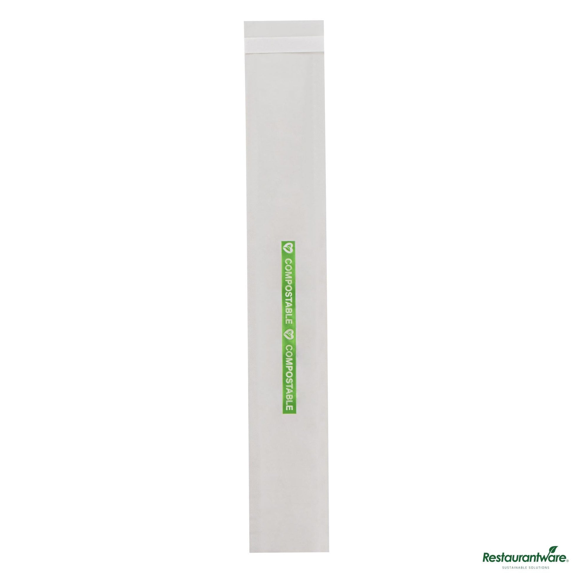 Wholesale Restaurantware Clear Plastic Bag - with Flap, Home Compostable, High Clarity - 8" X 1" X 0.01"- Bulk
