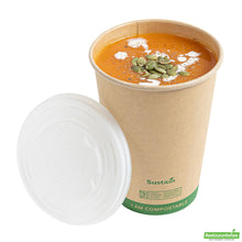 Wholesale Restaurantware Round White Pla Plastic Lid - Compostable - 4.5" X 4.5" X 0.4"- Bulk