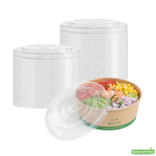 Wholesale Restaurantware Round Clear Plastic Lid - Fits 50 Oz Take Out Container - 7.3" X 7.3" X 0.4"- Bulk