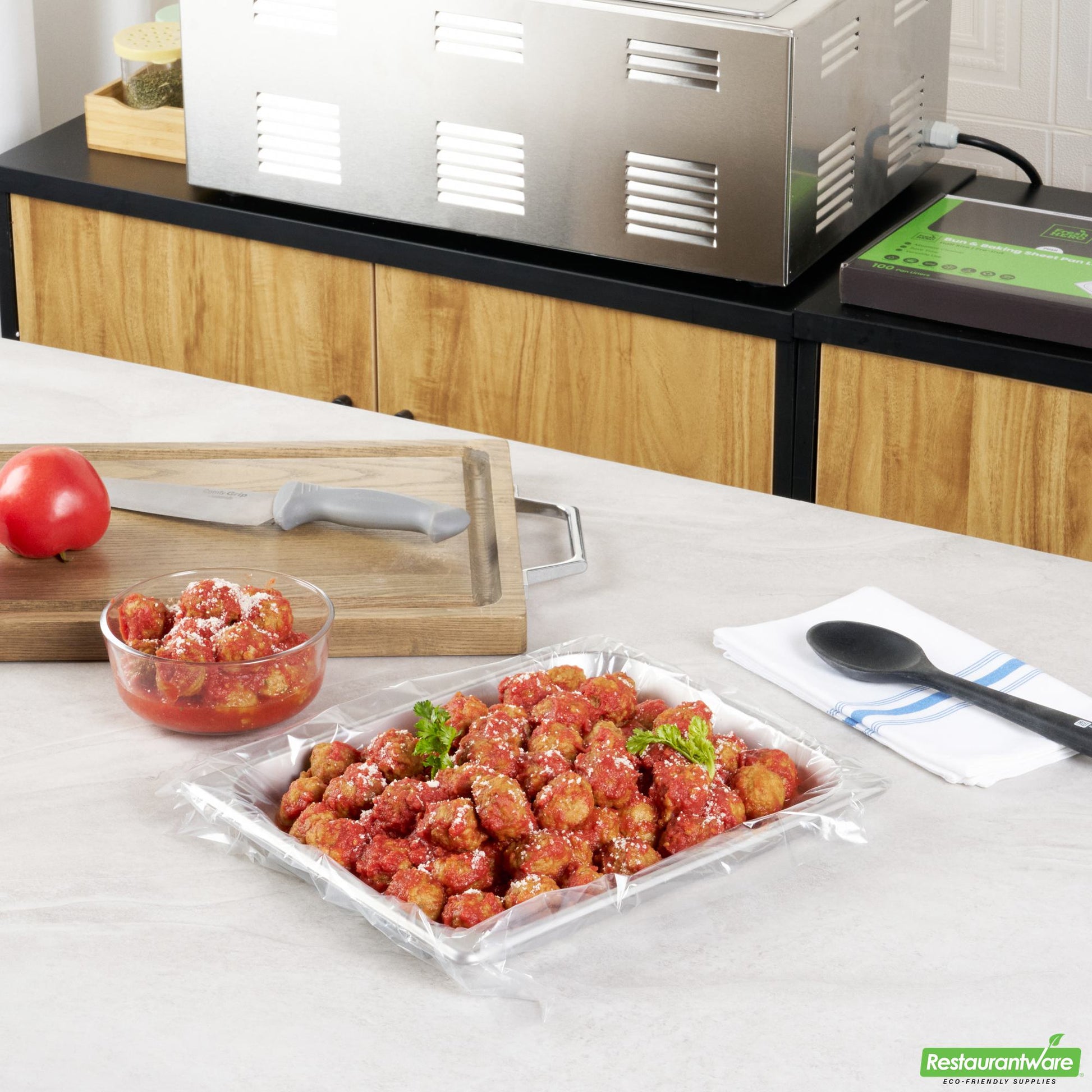 Wholesale Restaurantware Nylon Half Size Bun / Baking Sheet Pan Liner - 14.3" X 19" X 0.001"- Bulk