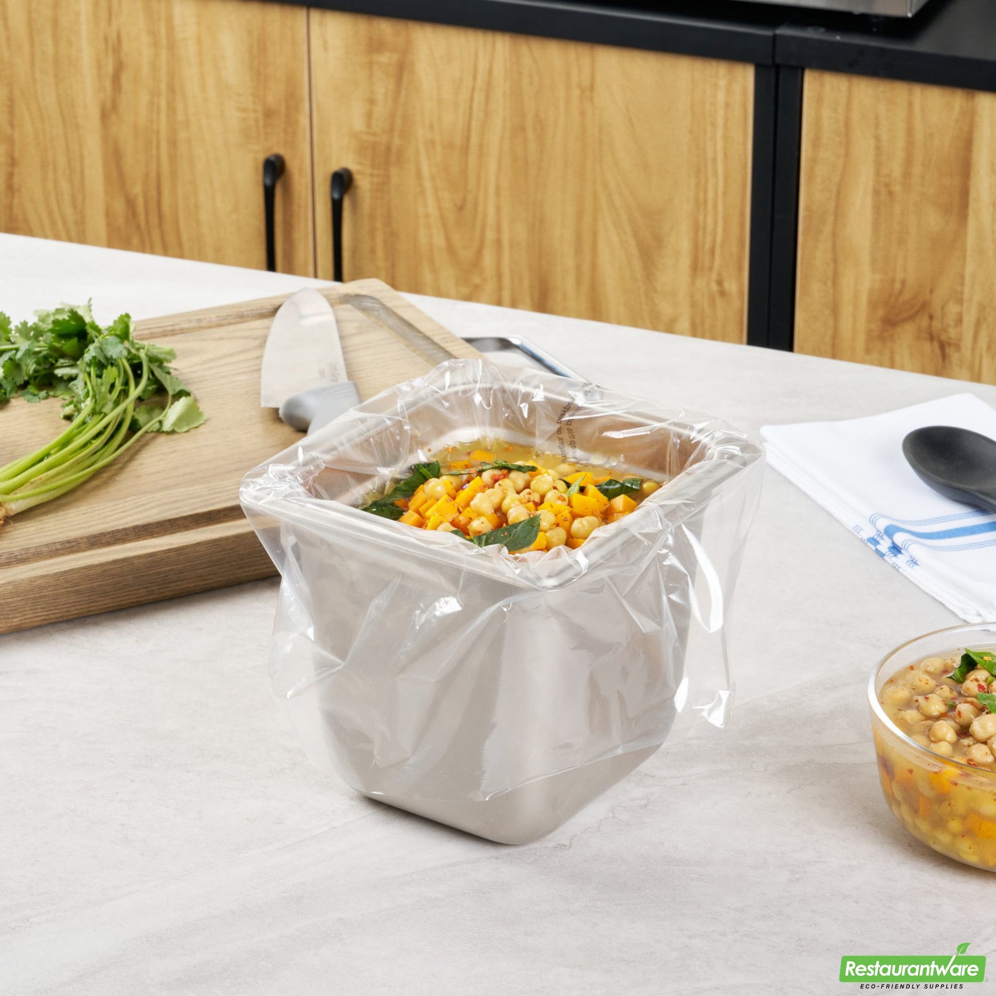 Wholesale Restaurantware Nylon 1/6 Size Steam Table Pan Liner - 6" Depth - 13" X 14" X 0.001"- Bulk