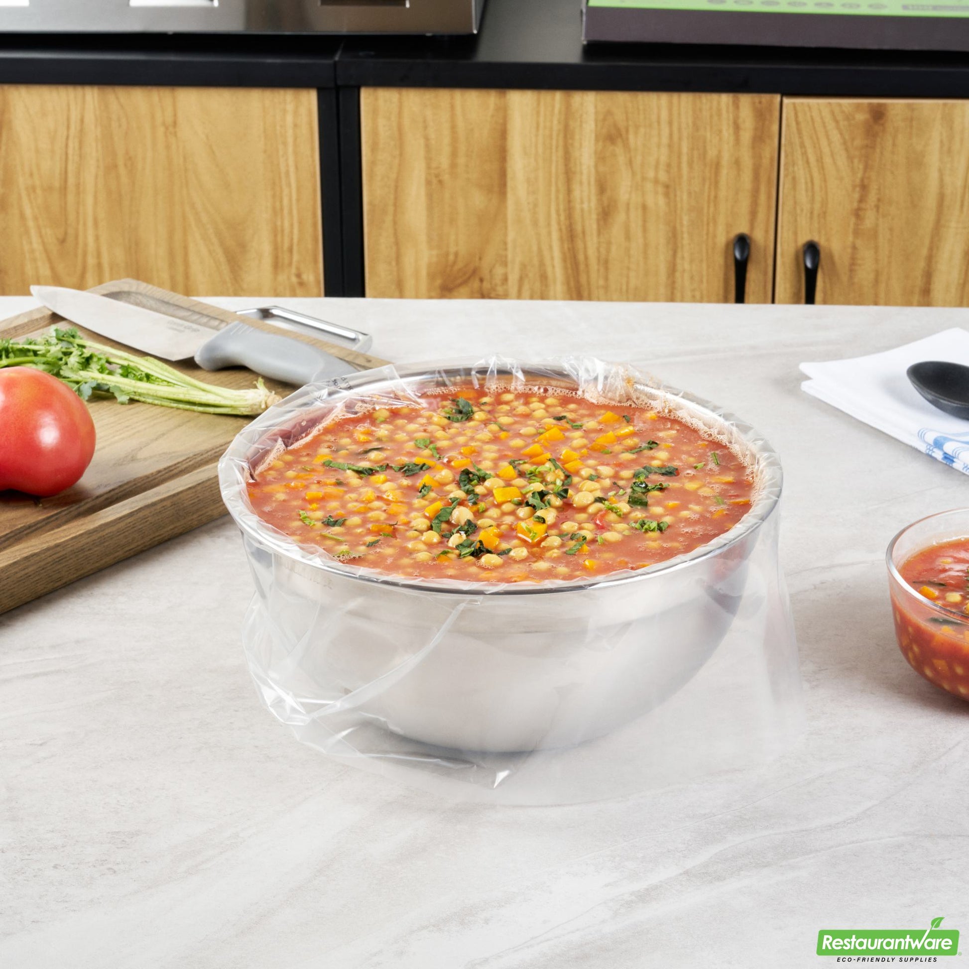 Wholesale Restaurantware Round Nylon Pan Liner - Fits 9 and 11 Qt Round Pans - 18" X 20" X 0.001"- Bulk