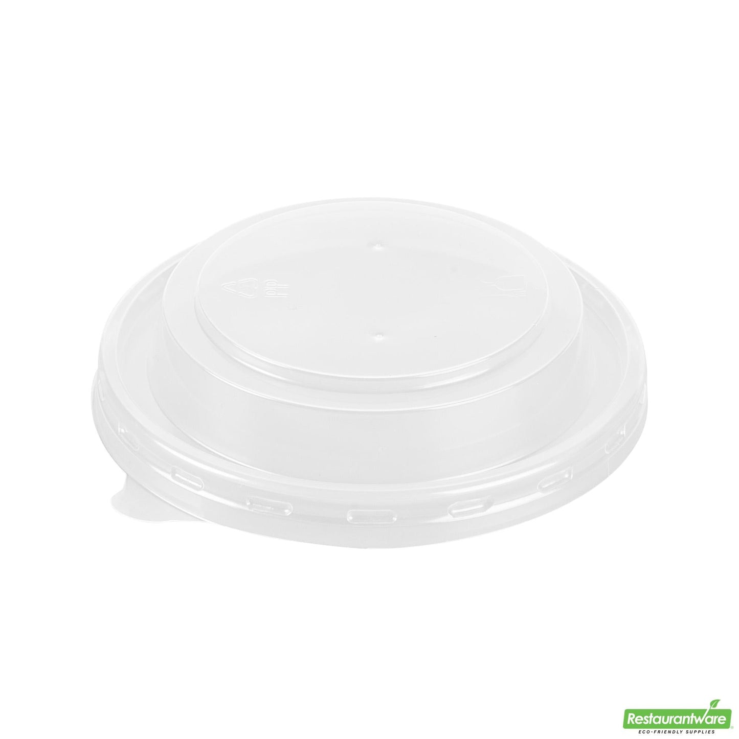 Wholesale Restaurantware Bio Tek Round Clear Plastic Soup Container Lid - Fits 12 / 18 Oz - 200 Count Box- Bulk