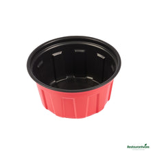 Wholesale Restaurantware 12 Oz Round Red Plastic to Go Box - Microwave-Safe - 4.7" X 4.7" X 2.2"- Bulk