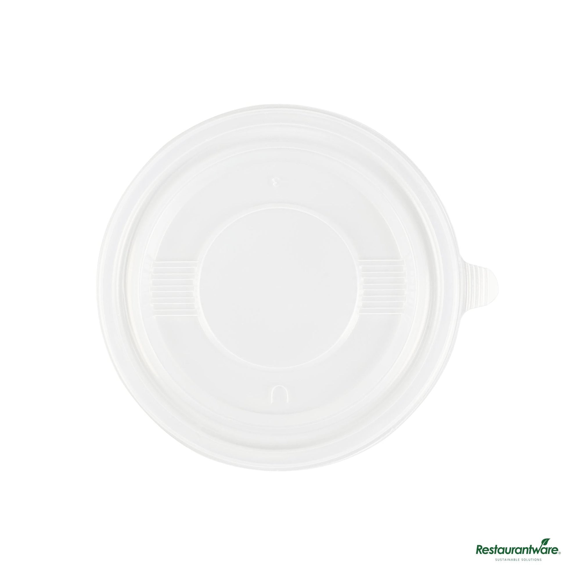 Wholesale Restaurantware Round Clear Plastic Lid - Fits 12 Oz to Go Box - 4.9" X 4.9" X 0.4"- Bulk