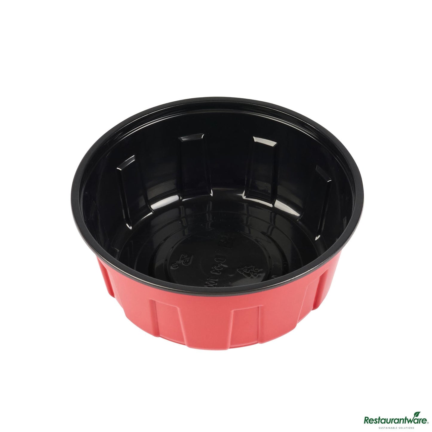 Wholesale Restaurantware 23 Oz Round Red Plastic to Go Box - Microwave-Safe - 5.9" X 5.9" X 2.4"- Bulk