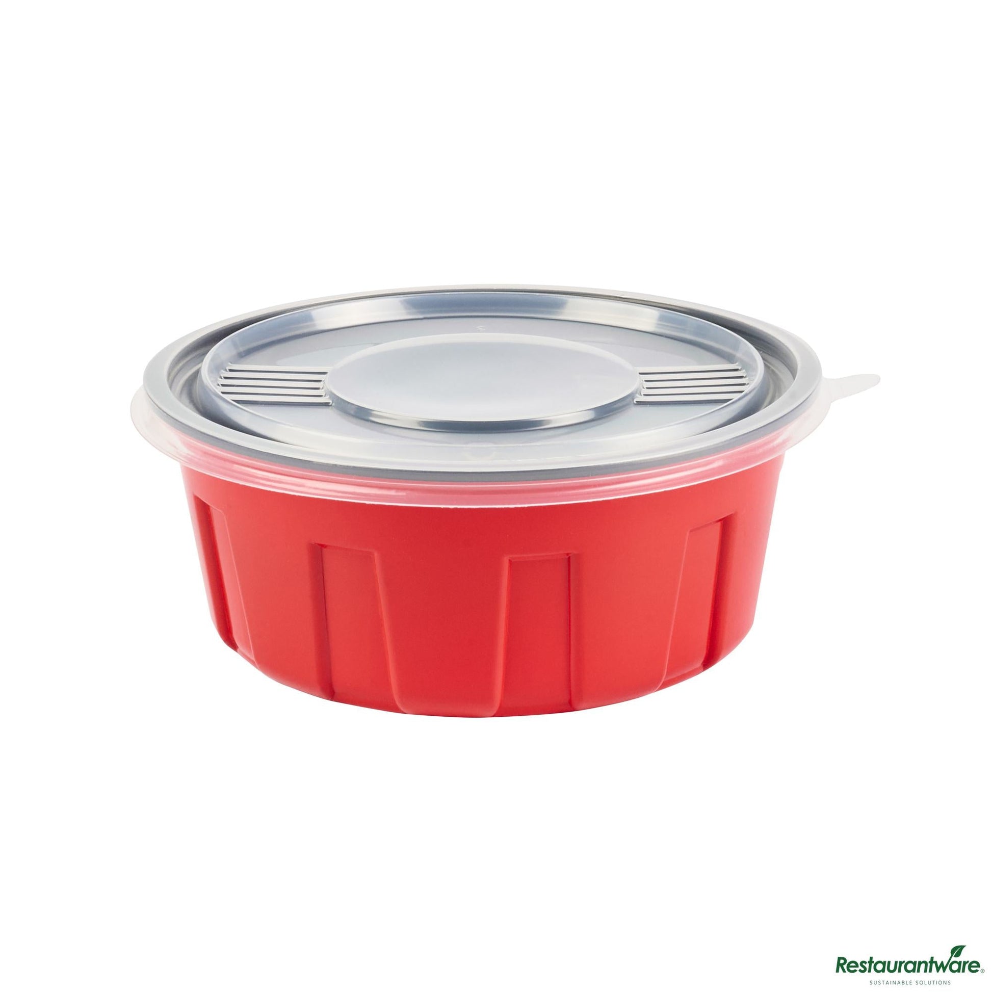 Wholesale Restaurantware Round Clear Plastic Lid - Fits 23 Oz to Go Box - 6.1" X 6.1" X 0.4"- Bulk