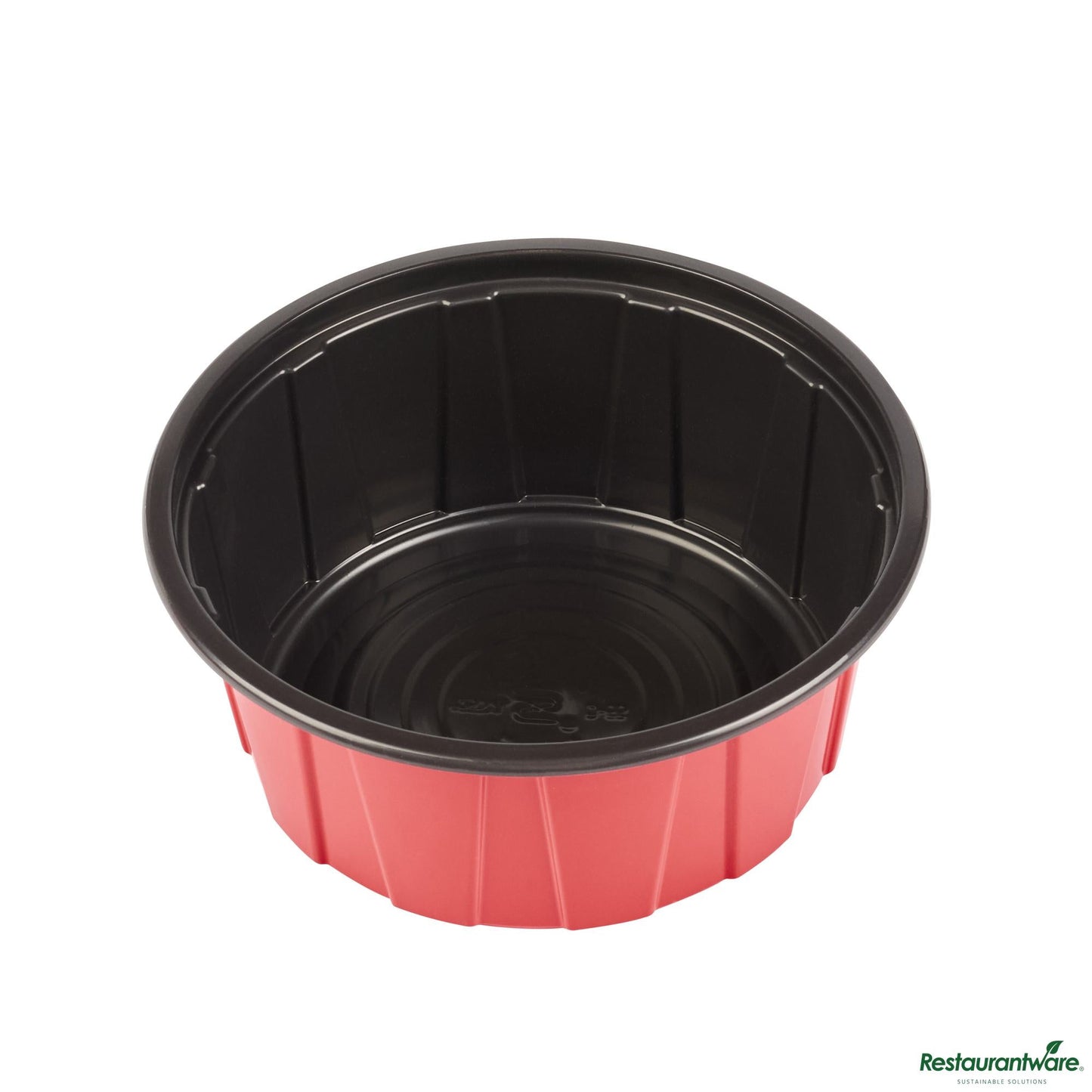 Wholesale Restaurantware 42 Oz Round Red Plastic to Go Box - Microwave-Safe - 7.1" X 7.1" X 3.2"- Bulk