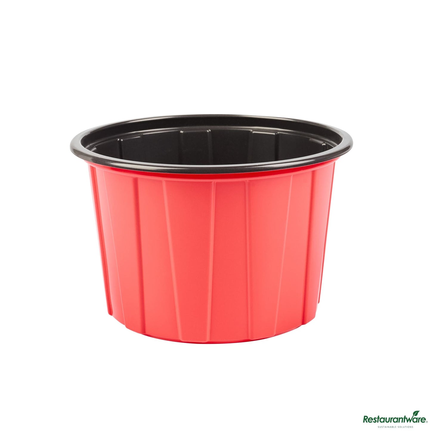 Wholesale Restaurantware 58 Oz Round Red Plastic to Go Box - Microwave-Safe - 7.1" X 7.1" X 4.4"- Bulk
